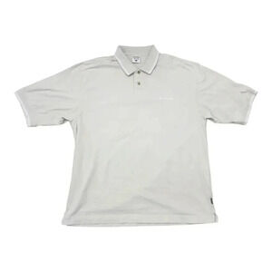 COLUMBIA Large Polo Beige Tan  Golf